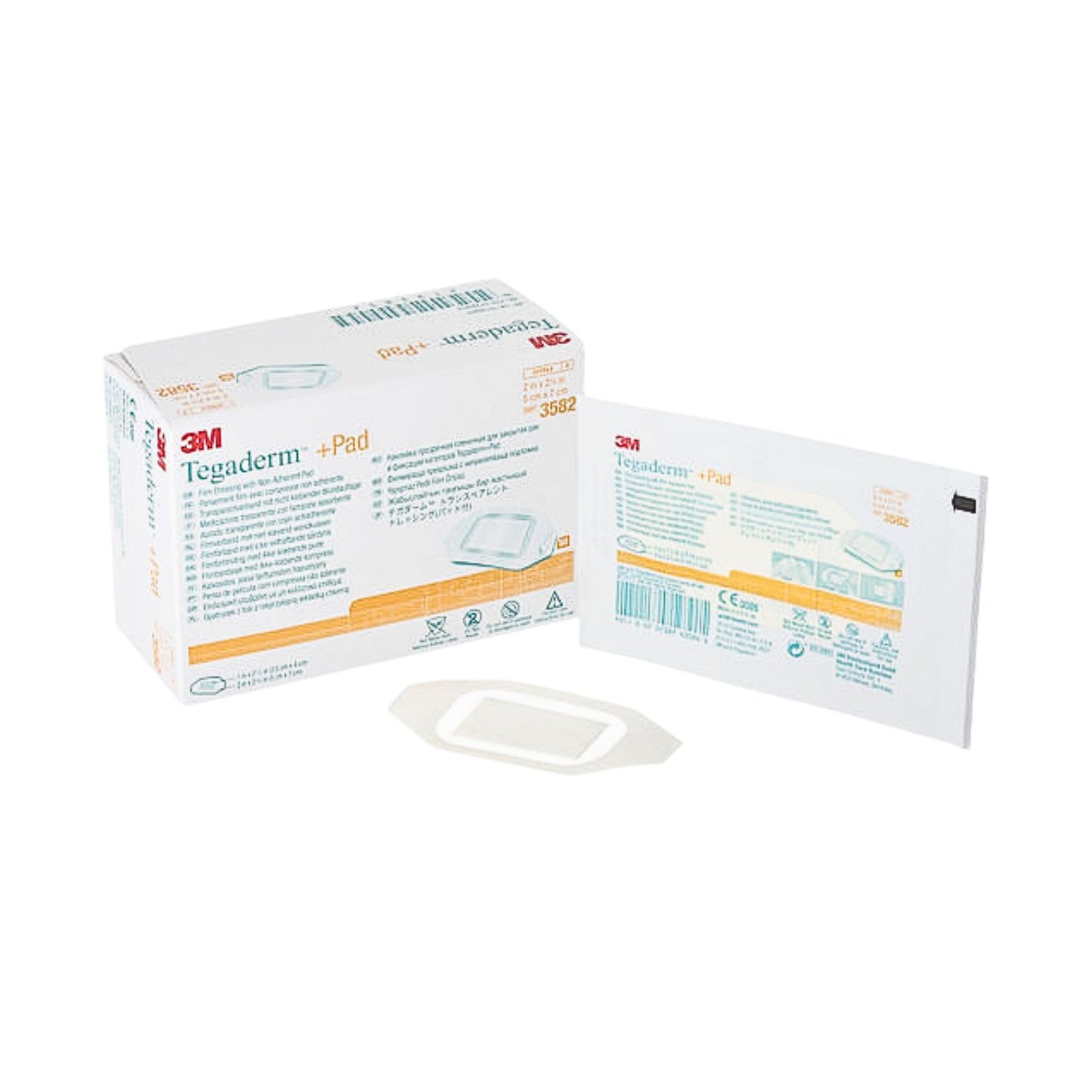 3M Tegaderm™ + Pad 全效防水膠膜敷貼 Film Dressing With Non-Adherent Pad 5x7cm 3582 50片