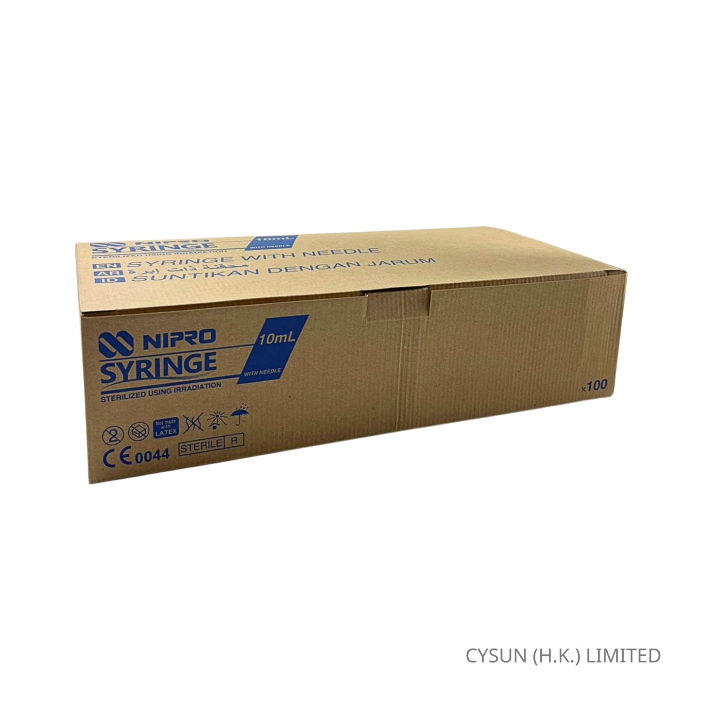 NIPRO 10ml 21Gx1-1/2" Luer Lock Syringe With Needle 螺旋咀針筒連針咀 100支
