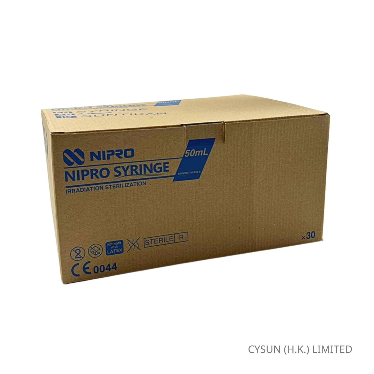 NIPRO 50ml Eccentric Catheter Tip Syringe Without Needle 導管側咀針筒 30支