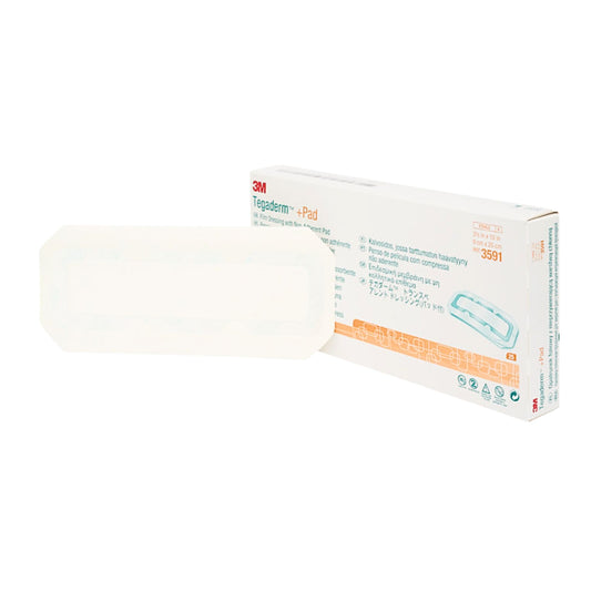 3M Tegaderm™ + Pad 全效防水膠膜敷貼 Film Dressing With Non-Adherent Pad 9x25cm 3591 25片