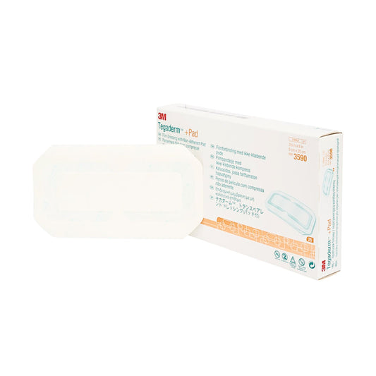 3M Tegaderm™ + Pad 全效防水膠膜敷貼 Film Dressing With Non-Adherent Pad 9x20cm 3590 25片