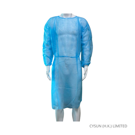 INTCO 一次性保護衣 防護衣 Isolation Gown 藍色 10件