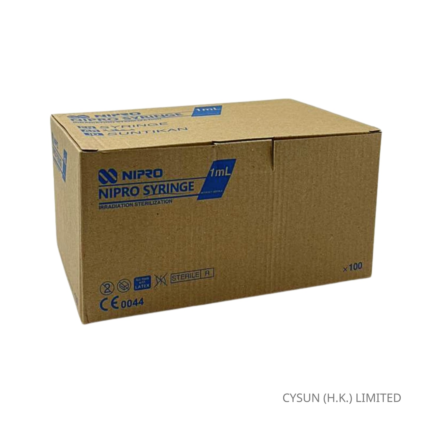 NIPRO 1ml 直咀 針筒 餵食針筒 Luer Slip Syringe Without Needle 1盒100支