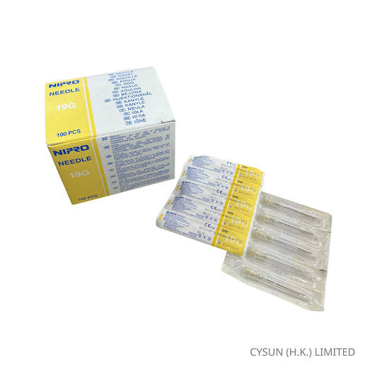 NIPRO 19G x 1-1/2" 針咀 HYPODERMIC NEEDLE 1盒100支