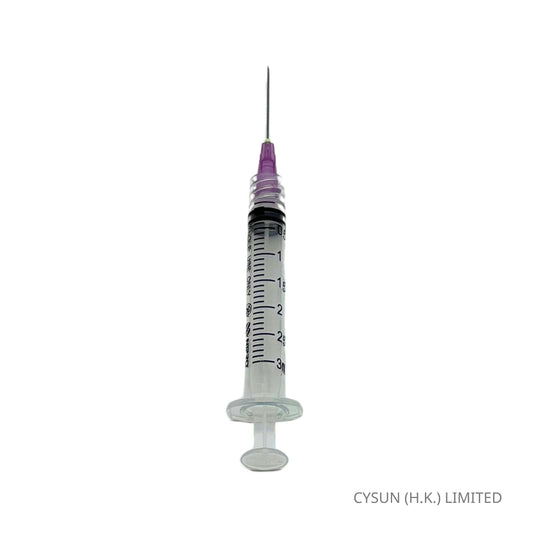 NIPRO 3ml 24Gx1" 螺旋咀 針筒連針咀 Luer Lock Syringe With Needle