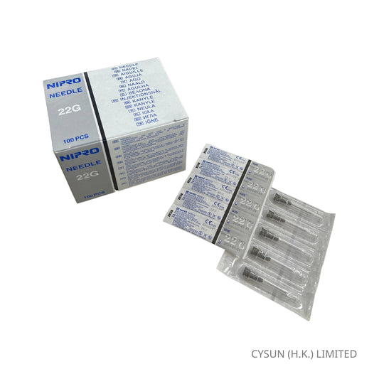 NIPRO 針咀 HYPODERMIC NEEDLE 22G x 3/4" 100支