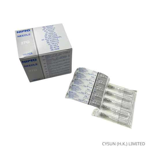 NIPRO 27G x 1-1/4" 針咀 HYPODERMIC NEEDLE 1盒100支