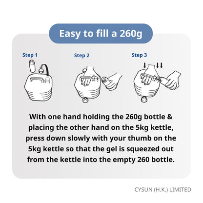 SKYGEL 超聲波凝膠 啫喱 Ultrasound Gel 從5kg包裝補充至260g樽教學