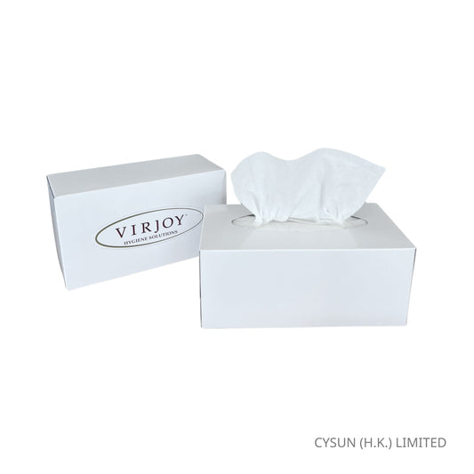 VIRJOY 盒裝面紙 紙巾 白色包裝 增量裝 Box Facial Tissue Jumbo Pack 5盒/條
